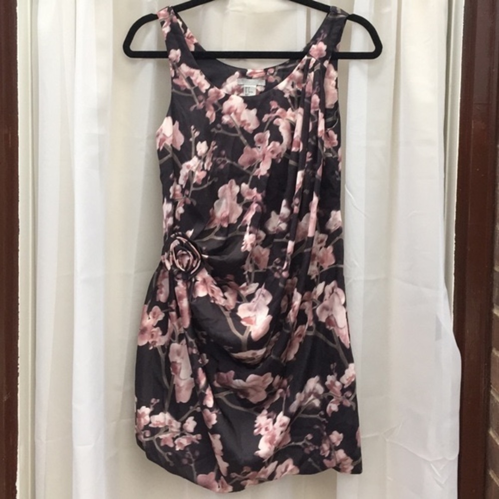 Cherry blossom satin H&M dress
